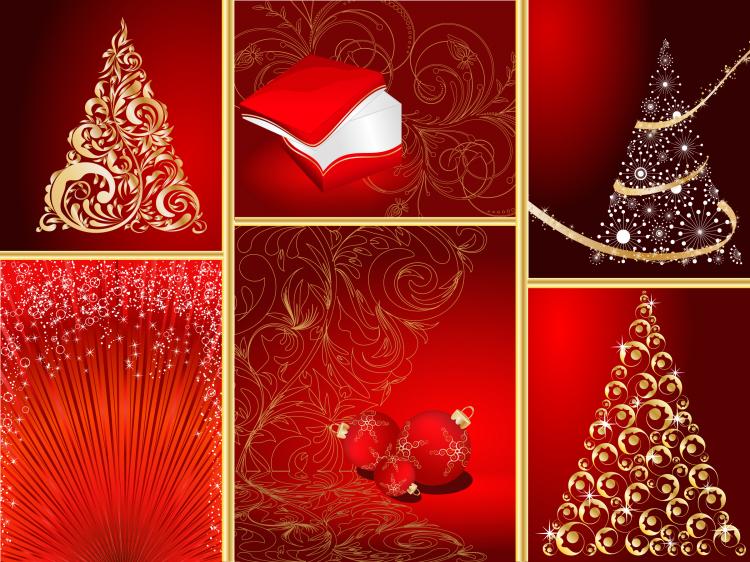 Red christmas graphic elements (25167) Free AI, EPS, SVG ...
