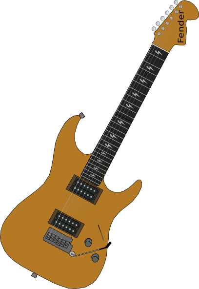 free vector Red Electric Guitar clip art