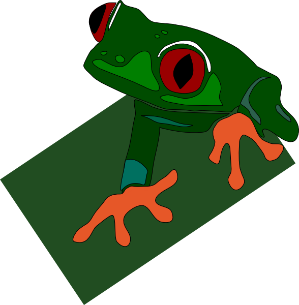 free vector Red Eyed Frog clip art