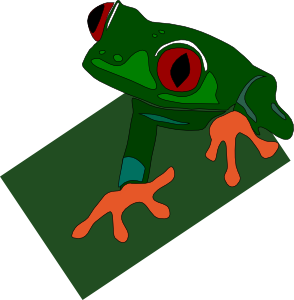 free vector Red Eyed Frog clip art
