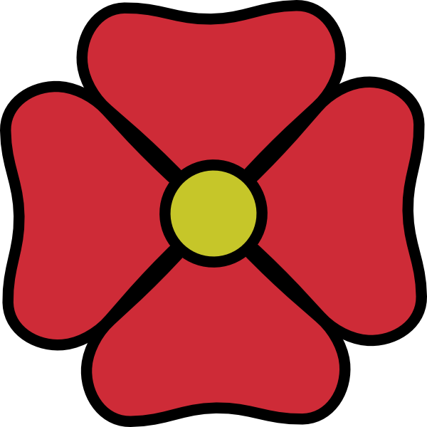 Download Red Flower clip art (108849) Free SVG Download / 4 Vector