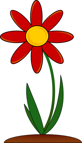 free vector Red_flower clip art