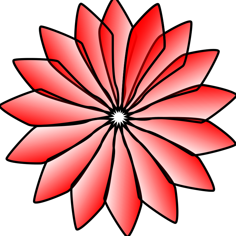 free vector Red Flower