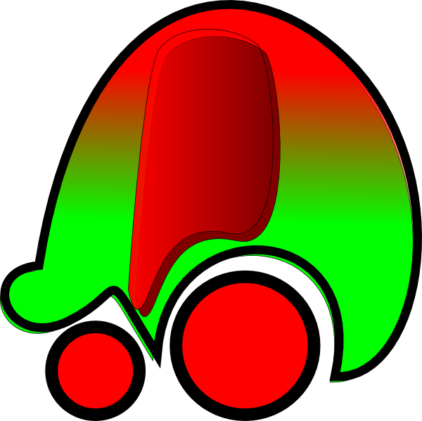 free vector Red Green Car Icon clip art