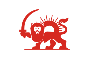 free vector Red Lion With Sun clip art