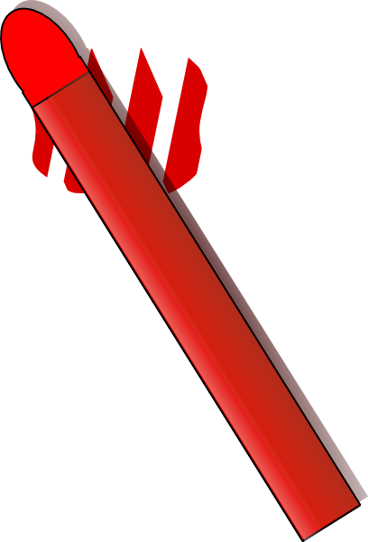 free vector Red Pastel Crayon clip art