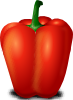 free vector Red Pepper clip art
