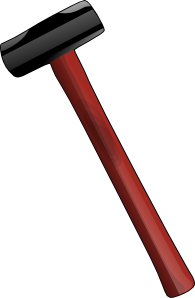 free vector Red Sledgehammer clip art