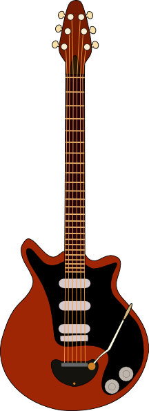 free vector Red Special Guitar clip art