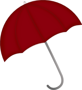 free vector Red Umbrella clip art