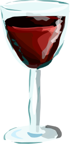 free vector Red Wine Glass clip art