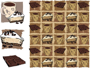 free vector { Related Coffee} Vector Material Vector Coffee Tray Coffee Beans