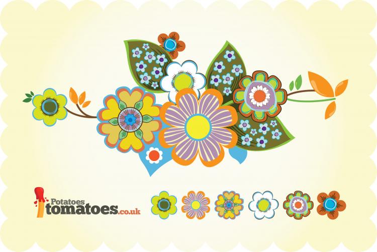 vector clipart flowers free - photo #17