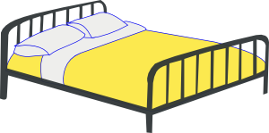 free vector Rfc Double Bed clip art