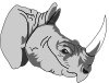 free vector Rhinoceros 3d clip art
