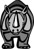 free vector Rhinoceros clip art