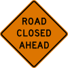 free vector Road Closed Ahead Sign clip art
