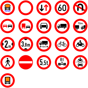 free vector Roadsigns clip art