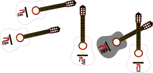 free vector Rock Guitars clip art