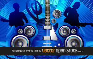 free vector Rock music composition