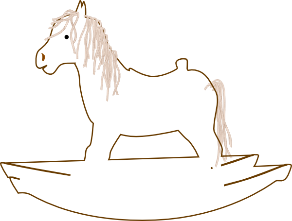 free vector Rocking Horse Outline clip art