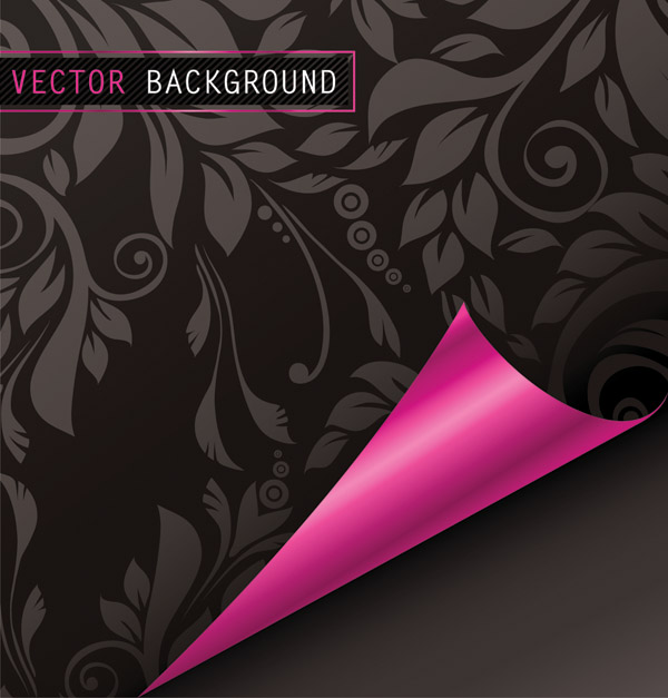 free vector Roll angle of the paper pattern vector
