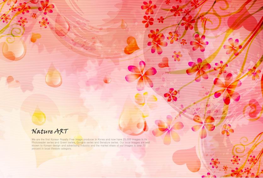 free vector Romantic floral pattern background vector design 5