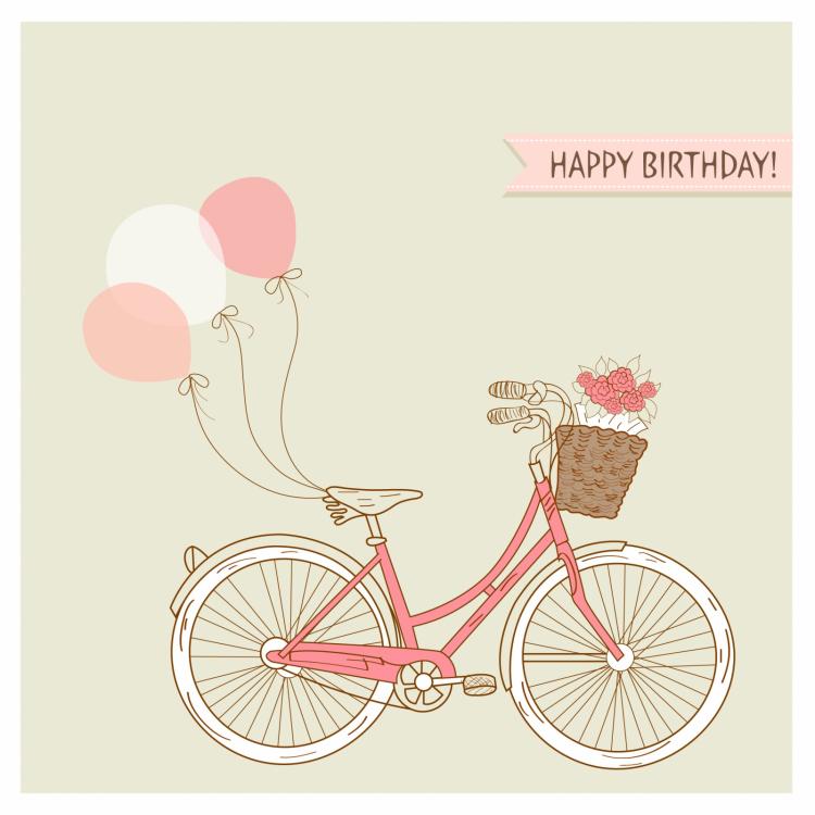 free vector Romantic happy birthday background