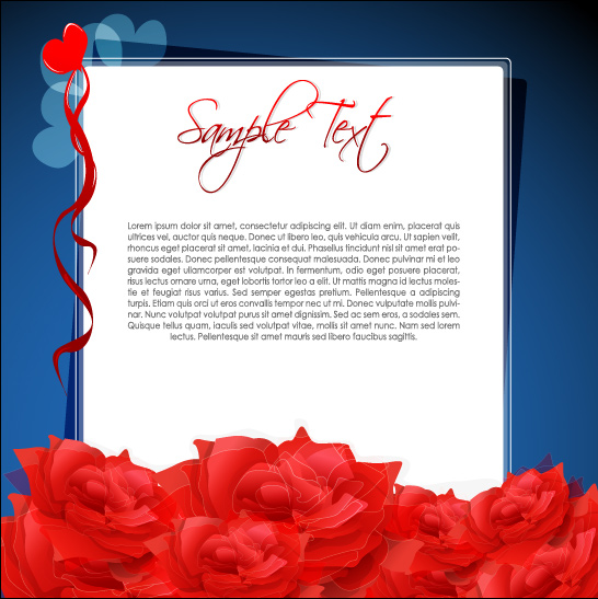 Download Romantic love card (25665) Free EPS Download / 4 Vector