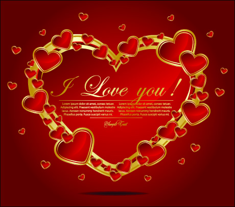 Download Romantic love cards (25658) Free EPS Download / 4 Vector
