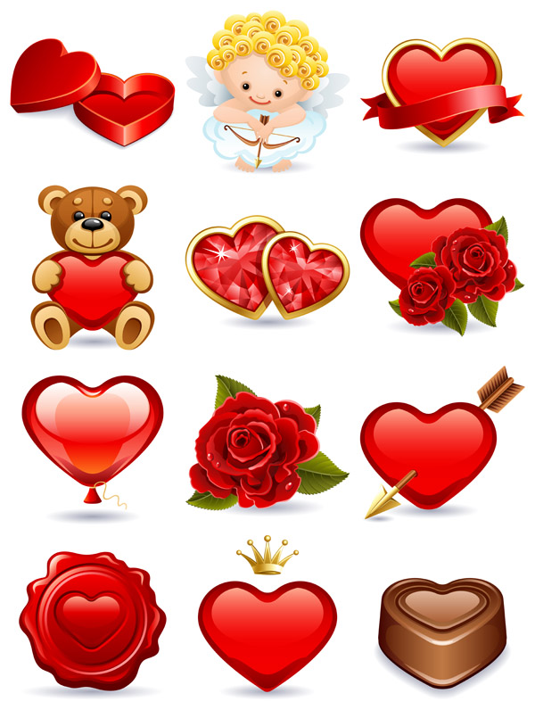 Download Romantic love element (25649) Free AI, EPS, SVG Download / 4 Vector