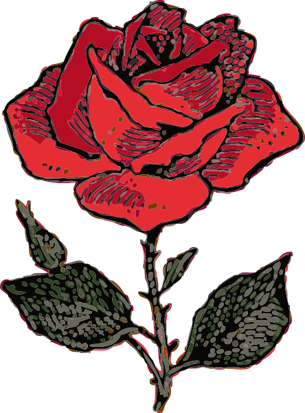 Download Rose clip art (115125) Free SVG Download / 4 Vector