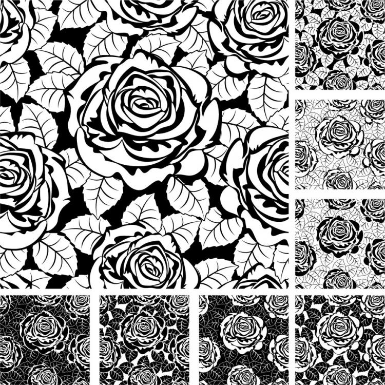 rose vector pattern