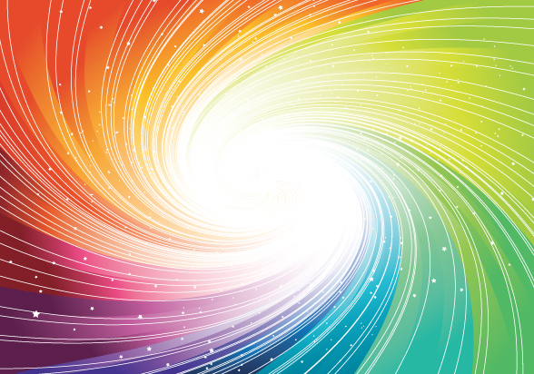 free vector Rotating the light vector background