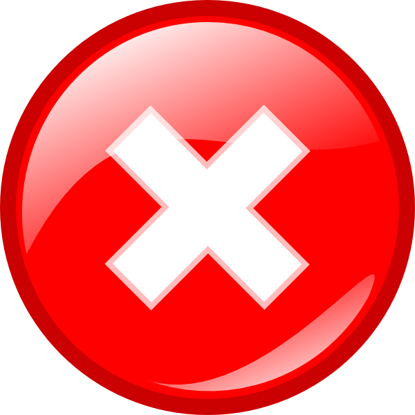 free vector Round Error Warning Button clip art