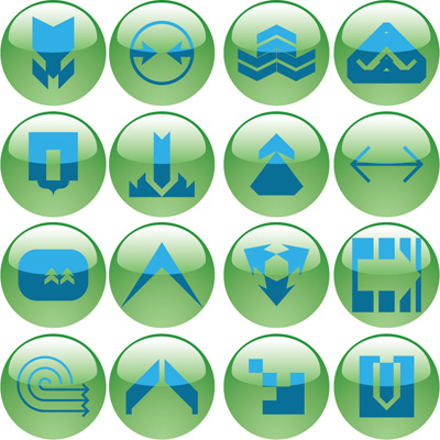 free vector Rounded crystal icon