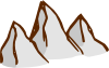 free vector Rpg Map Symbols Mountains clip art
