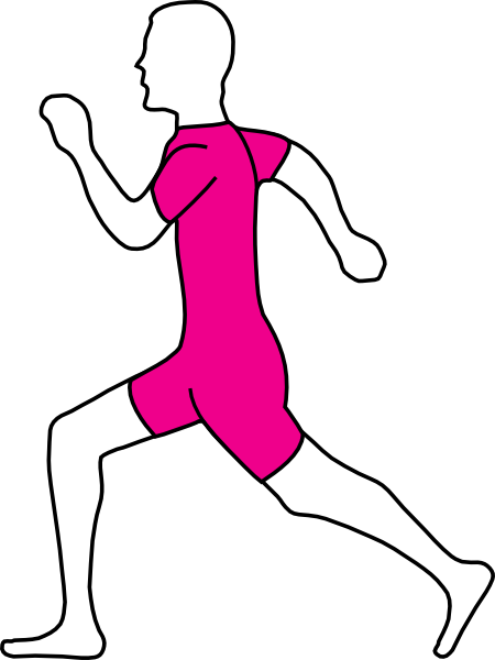 free vector Running Man clip art