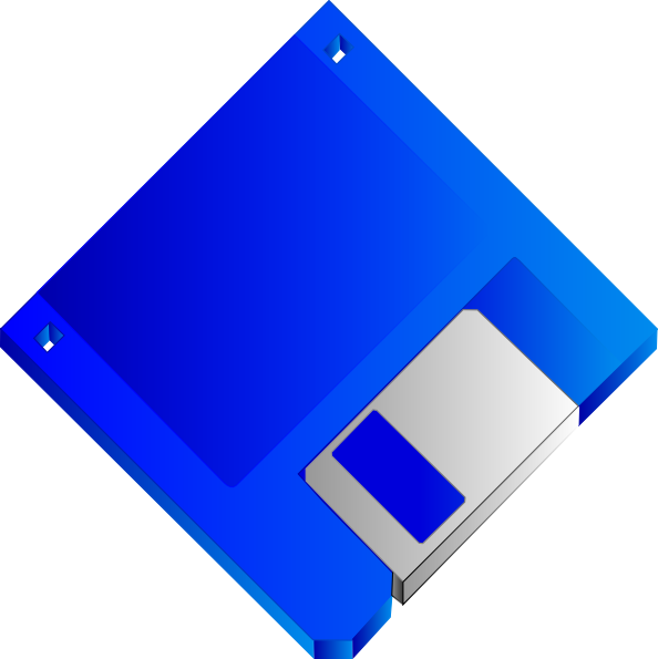 free vector Sabathius Floppy Disk Blue No Label clip art