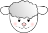 free vector Sad Sheep clip art