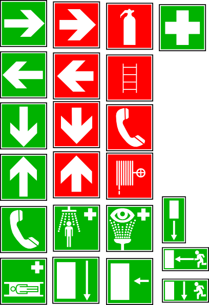 free vector Safety And Security Symbols clip art