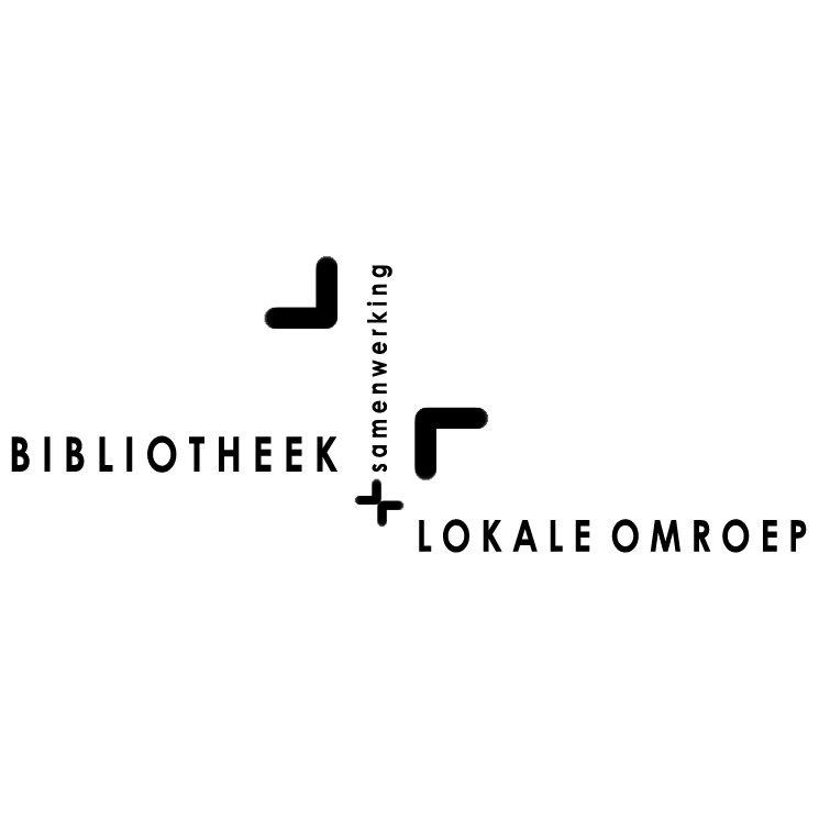 free vector Samenwerking bibliotheek en lokale omroep