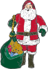free vector Santa Christmas Presents clip art