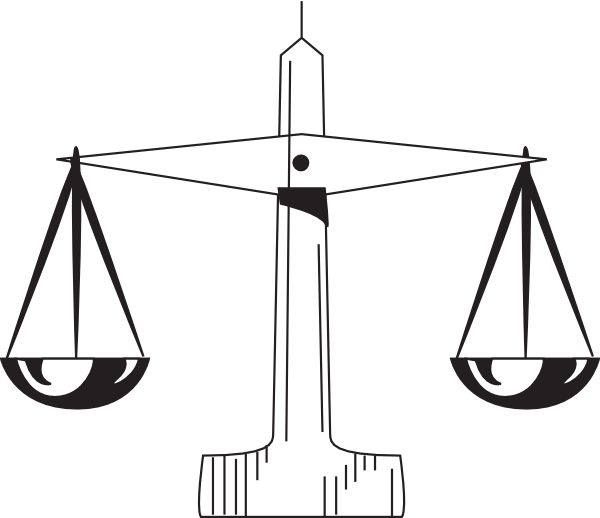 free vector Scale Of Justice clip art