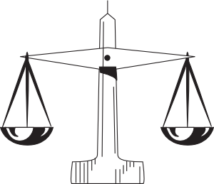 free vector Scale Of Justice clip art