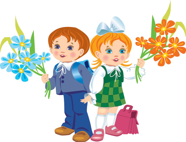 free vector School children illustrator vector