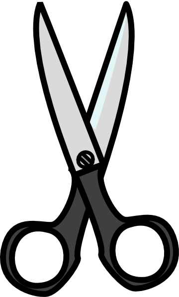 House scissors template Royalty Free Vector Image