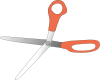 free vector Scissors Wide Open clip art