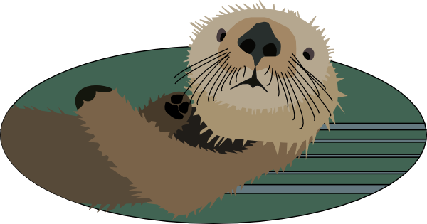 free vector Sea Otter clip art