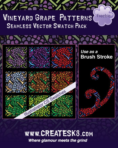 free vector Seamless Pattern Swatches Or Brushes